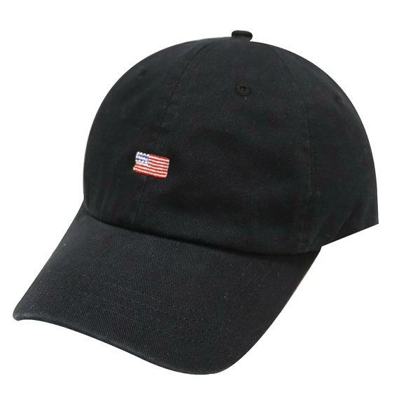 CapsuleDesignShop Sports Accessories Capsule Design Small American Flag Cotton Baseball Dad Cap Black 3 CapsuleDesignShop Sports Accessories Capsule Design Small American Flag Cotton Baseball Dad Cap Black