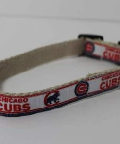 Collarswithcolor Chicago Cubs Hemp Dog Collar Or Leash Pets