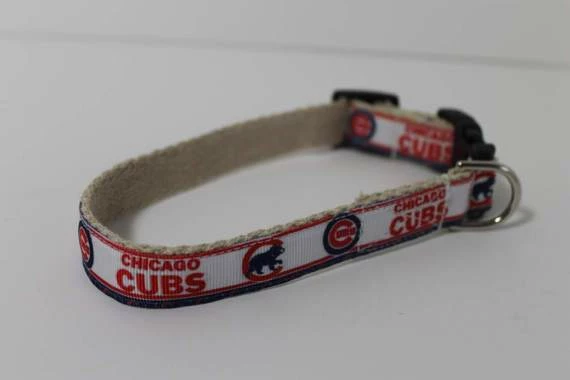 Collarswithcolor Chicago Cubs Hemp Dog Collar Or Leash Pets 4 Collarswithcolor Chicago Cubs Hemp Dog Collar Or Leash Pets