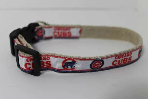 Collarswithcolor Chicago Cubs Hemp Dog Collar Or Leash Pets 5 Collarswithcolor Chicago Cubs Hemp Dog Collar Or Leash Pets