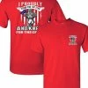 City Shirts I Proudly Stand For The Flag Kneel For The Cross Front Back DT Adult T-Shirt Tee