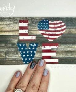 DesignedByKPM Color Street Nail Polish Strips Patriotic Gift Envelope