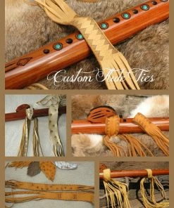 HollyHawkDesigns Native American Collection Custom Flute Ties, Native American Flute, Native Flute Accessory