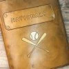 TruthTreasuresMil Custom Leather Journal, Leather Notebook, Large Leather Journal, Personalized Journal, Baseball Journal, Baseball Notebook, Scorebook Cover