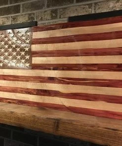Online American Store Custom Wooden American Flag Army Air Force Marines Navy Graduation Fathers Day Christmas Retirement Engraved Mothers Day