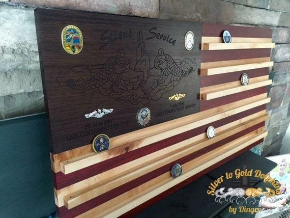 SilvertoGoldDolphins Concealment Flags Customizable Wall Mounted Hardwood American Flag Coin Holder 3 SilvertoGoldDolphins Concealment Flags Customizable Wall Mounted Hardwood American Flag Coin Holder