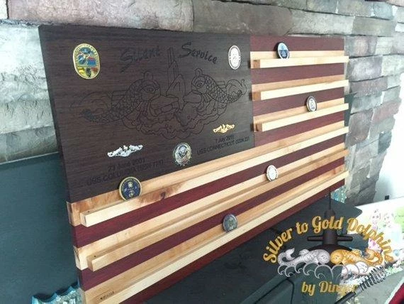 SilvertoGoldDolphins Concealment Flags Customizable Wall Mounted Hardwood American Flag Coin Holder 7 SilvertoGoldDolphins Concealment Flags Customizable Wall Mounted Hardwood American Flag Coin Holder