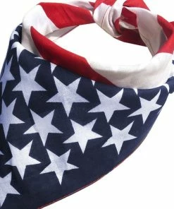 Mao Zhu Women Clothing Cycle Zone Women Headbands American Stars And Stripes USA Flag Bandana Hair Band 51x51cm