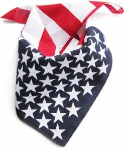 Mao Zhu Women Clothing Cycle Zone Women Headbands American Stars And Stripes USA Flag Bandana Hair Band 51x51cm