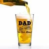 DU VINO Casual Glasses Dad Off Duty Funny Beer Glass - Dad Beer Glass - 16 Oz Quality Glass - Beer Glass For The Best Dad Ever - New Dad Beer Glass Gift - Affordable Fathers Day Beer Gifts For Dads Or Stepdad