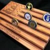 Online American Store Don't Tread On Me, United We Stand - American Flag, Gadsden Flag - Challenge Coin Display, Military Coin Holder - Customizable, Personalized
