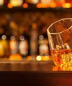 The American Store Dragon Glassware Diamond Whiskey Glasses - Old Fashioned Tumblers For Whisky, Wine, Bourbon, Scotch, Brandy - 10 Ounces, Set Of 2 (Gift Boxed) Casual Glasses