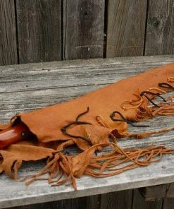 HollyHawkDesigns Native American Collection Eagle Leather Flute Bag, Native American Styled Flute Bag, Native American Flute Accessory,instrument Case,