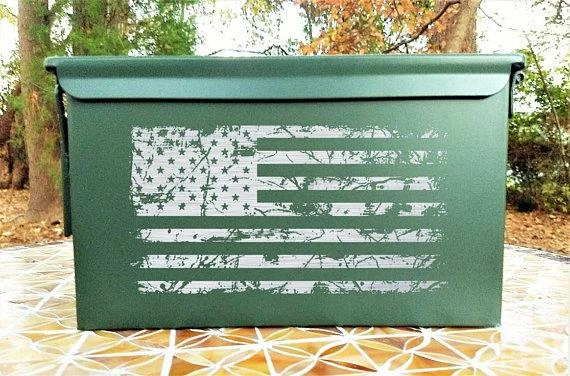 JJPrecisionEngraving Engraved Steel Ammo Can Tattered American Flag Pets 3 JJPrecisionEngraving Engraved Steel Ammo Can Tattered American Flag Pets