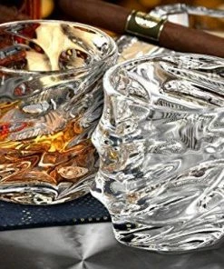 Ashcroft Fine Glassware Everest Whiskey Glasses, Scotch Glasses By Ashcroft - Set Of 2. Unique, Elegant, Dishwasher Safe, Glass Liquor Or Bourbon Tumblers. Ultra-Clarity Glassware.