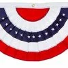 The American Store Evergreen Flag Medium Pleated Patriotic American Flag Bunting - 4.8' X 2.4' Patriotic Theme Party Supplies 2 The American Store Evergreen Flag Medium Pleated Patriotic American Flag Bunting - 4.8' X 2.4' Patriotic Theme Party Supplies