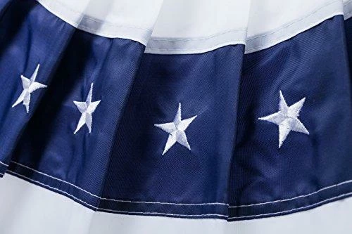 The American Store Evergreen Flag Medium Pleated Patriotic American Flag Bunting - 4.8' X 2.4' Patriotic Theme Party Supplies 4 The American Store Evergreen Flag Medium Pleated Patriotic American Flag Bunting - 4.8' X 2.4' Patriotic Theme Party Supplies