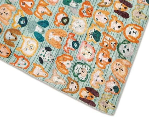 Faces Of Dogs. - Artwork By LiveArtGifts - 30 By 40 Print On Special Shiny Material - Dog Doormat - Dog Outdoor / Indoor Bed Rug - Non-Toxic 4 Faces Of Dogs. - Artwork By LiveArtGifts - 30 By 40 Print On Special Shiny Material - Dog Doormat - Dog Outdoor / Indoor Bed Rug - Non-Toxic