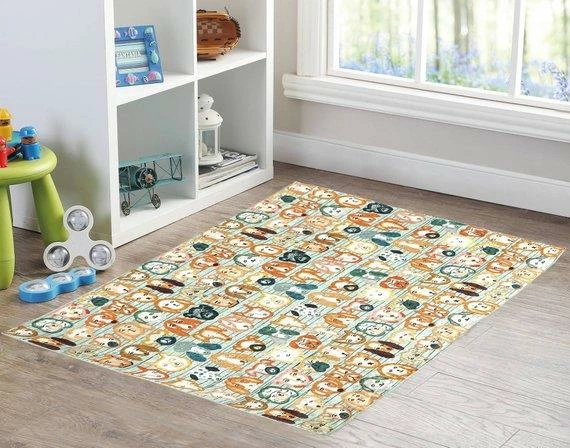 Faces Of Dogs. - Artwork By LiveArtGifts - 30 By 40 Print On Special Shiny Material - Dog Doormat - Dog Outdoor / Indoor Bed Rug - Non-Toxic 6 Faces Of Dogs. - Artwork By LiveArtGifts - 30 By 40 Print On Special Shiny Material - Dog Doormat - Dog Outdoor / Indoor Bed Rug - Non-Toxic