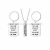 Onlineamericanstore Gift Collection Family Jewelry Keychain Necklace Set Lettered Dads Little Dude Moms Prince There Is This Boy Who Stole My Heart Parents Son Gift