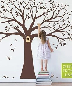 Wall Decor & Art Family Tree Wall Decal By Simple Shapes (Chestnut Brown, Standard Size: 107 X 90-Inch)