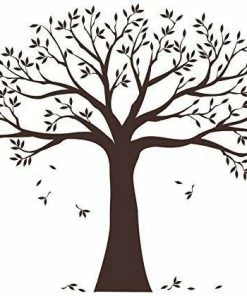 Wall Decor & Art Family Tree Wall Decal By Simple Shapes (Chestnut Brown, Standard Size: 107 X 90-Inch)