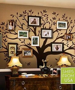 Wall Decor & Art Family Tree Wall Decal By Simple Shapes (Chestnut Brown, Standard Size: 107 X 90-Inch)