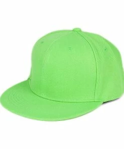 Onlineamericanstore Accessories Fashion Unisex Plain Snapback Solid Candy Color Hats Hip-Hop Adjustable Baseball Cap Feminino Touca Menino