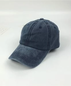 Onlineamericanstore Fashion Washed Dyed Cotton Twill Low Profile Adjustable Baseball Cap Accessories