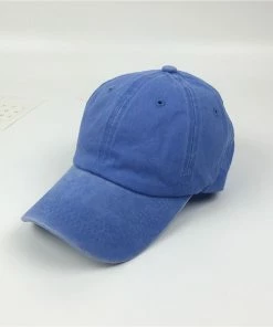 Onlineamericanstore Fashion Washed Dyed Cotton Twill Low Profile Adjustable Baseball Cap Accessories