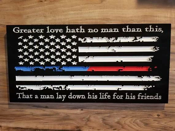 The American Store Concealment Flags Firefighter Sign, Police Sign, Fireman, Police Officer, Firefighter Gift, Police Gift, Thin Red Line, Thin Blue Line, Firefighter Decor 3 The American Store Concealment Flags Firefighter Sign, Police Sign, Fireman, Police Officer, Firefighter Gift, Police Gift, Thin Red Line, Thin Blue Line, Firefighter Decor