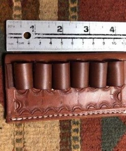 TonyULeathergoods Fits: (6) 44 Magnum Or 45 LC Caliber Bullet Loops Cartridge Belt Slide Leather Military Clothing & Accessories