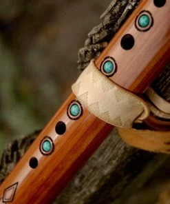 HollyHawkDesigns Native American Collection Flute Ties, Native American Flute, Native Flute Accessory, Natural With Tribal Point Design 15 HollyHawkDesigns Native American Collection Flute Ties, Native American Flute, Native Flute Accessory, Natural With Tribal Point Design