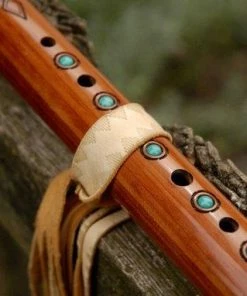 HollyHawkDesigns Native American Collection Flute Ties, Native American Flute, Native Flute Accessory, Natural With Tribal Point Design 18 HollyHawkDesigns Native American Collection Flute Ties, Native American Flute, Native Flute Accessory, Natural With Tribal Point Design