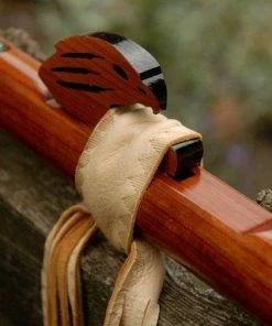 HollyHawkDesigns Native American Collection Flute Ties, Native American Flute, Native Flute Accessory, Natural With Tribal Point Design 19 HollyHawkDesigns Native American Collection Flute Ties, Native American Flute, Native Flute Accessory, Natural With Tribal Point Design