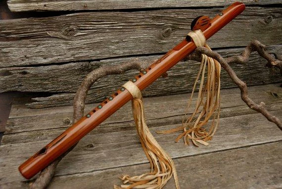 HollyHawkDesigns Native American Collection Flute Ties, Native American Flute, Native Flute Accessory, Natural With Tribal Point Design 10 HollyHawkDesigns Native American Collection Flute Ties, Native American Flute, Native Flute Accessory, Natural With Tribal Point Design
