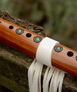 Online American Store Flute Ties, Native American Flute, Native Flute Accessory, Plain White Flute Ties Native American Collection