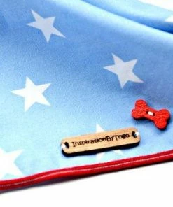 InspirationByTogo Pets Fourth Of July Dog Bandana - CHIEF // Red White And Blue Dog Bandana // Patriotic Dog Bandana // American Bandana // Stars And Stripes