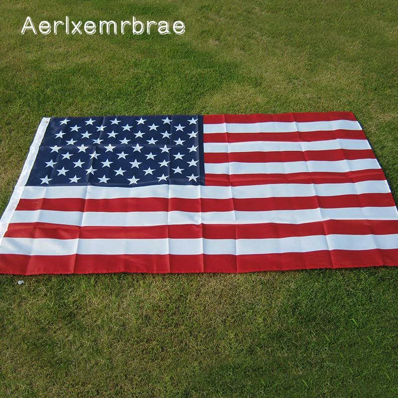 Zhan Jay's Store Free Shipping Aerxemrbrae Flag150x90cm Us Flag High Quality Double Sided Printed Polyester American Flag Grommets USA Flag 3 Zhan Jay's Store Free Shipping Aerxemrbrae Flag150x90cm Us Flag High Quality Double Sided Printed Polyester American Flag Grommets USA Flag