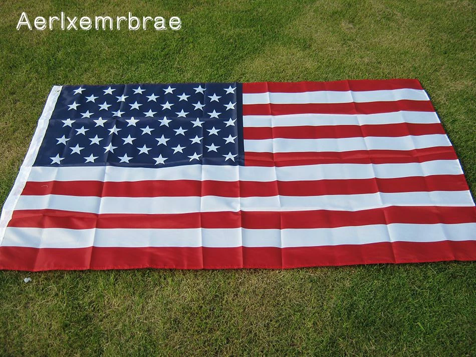 Zhan Jay's Store Free Shipping Aerxemrbrae Flag150x90cm Us Flag High Quality Double Sided Printed Polyester American Flag Grommets USA Flag 4 Zhan Jay's Store Free Shipping Aerxemrbrae Flag150x90cm Us Flag High Quality Double Sided Printed Polyester American Flag Grommets USA Flag