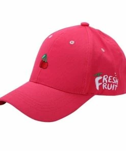 Onlineamericanstore FRESH FRUIT Printing Baseball Cap Woman 2017 Summer Women Fruit Embroidered Ccasquette Femme Hat Adjustable Cap Accessories