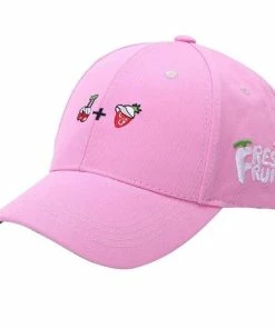 Onlineamericanstore FRESH FRUIT Printing Baseball Cap Woman 2017 Summer Women Fruit Embroidered Ccasquette Femme Hat Adjustable Cap Accessories