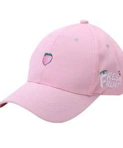 Onlineamericanstore FRESH FRUIT Printing Baseball Cap Woman 2017 Summer Women Fruit Embroidered Ccasquette Femme Hat Adjustable Cap Accessories