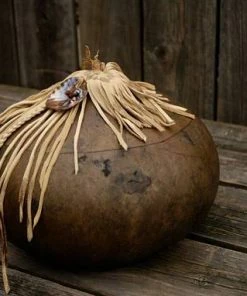 Online American Store Fringed Gourd Bowl, Decorative Gourd, Gourd Art, Lidded Gourd Bowl, Rustic Leather And Gourd Bowl 18 Online American Store Fringed Gourd Bowl, Decorative Gourd, Gourd Art, Lidded Gourd Bowl, Rustic Leather And Gourd Bowl