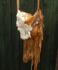 HollyHawkDesigns Fringed Leather Purse, Hair On Hide Purse, Boho Purse, Western Fringed Purse, Native American Styled Purse Native American Collection
