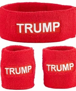 Funny Guy Mugs Patriotic America Unisex Sweatband Set (3-Pack: 1 Headband & 2 Wristbands)