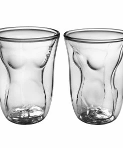 The American Store Casual Glasses Funny Male Female Shot Glasses 6 Oz 2 Pack | Durable Dual Layered Borosilicate Tumbler Glass | Shooters, Whiskey, Beer, Bachelors & Bachelorettes, Sports Nights, College & Drinking Games By Dopecha