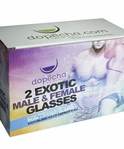 The American Store Casual Glasses Funny Male Female Shot Glasses 6 Oz 2 Pack | Durable Dual Layered Borosilicate Tumbler Glass | Shooters, Whiskey, Beer, Bachelors & Bachelorettes, Sports Nights, College & Drinking Games By Dopecha