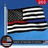 The American Store G128 Blue Lives Matter American USA Police Flag EMBROIDERED STARS SEWN STRIPES 3X5 FT 210D Oxford Nylon Brass Grommets - Honoring Men And Women Of Law Enforcement Officers Red Black White Blue American Flag