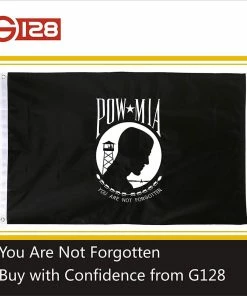 G128 USMC Double Sided 2ply Embroidered Heavy Duty Brass Grommets 210D Quality Oxford Nylon U.S. Marine Corps Military Flag, (3 X 5-Feet) Flags & Banner